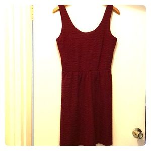 Beautiful Burgundy textured dress. Never worn.